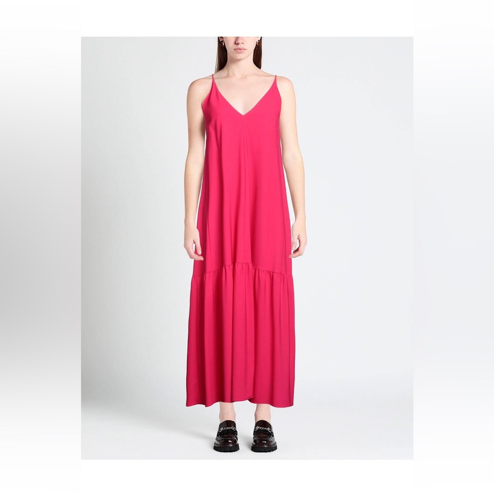 Alysi fuchsia cool wool dress NWT